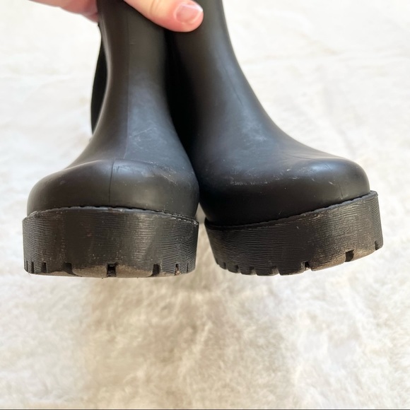 JEFFREY CAMPBELL Cloudy Waterproof Chelsea Rain Boot Size 8 Y2K 90s Grunge - Picture 3 of 8